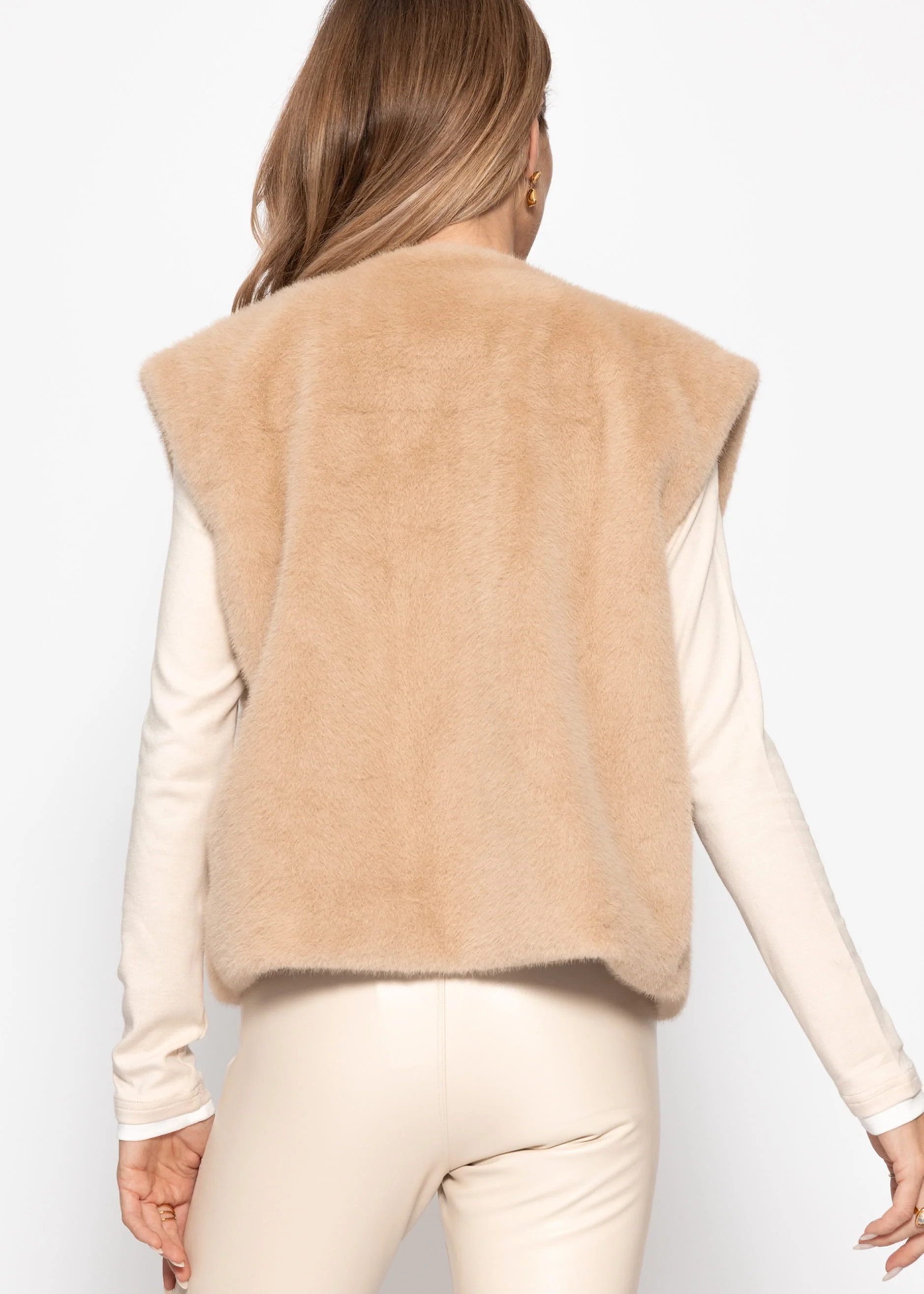 Elegant vest - beige - Image 5