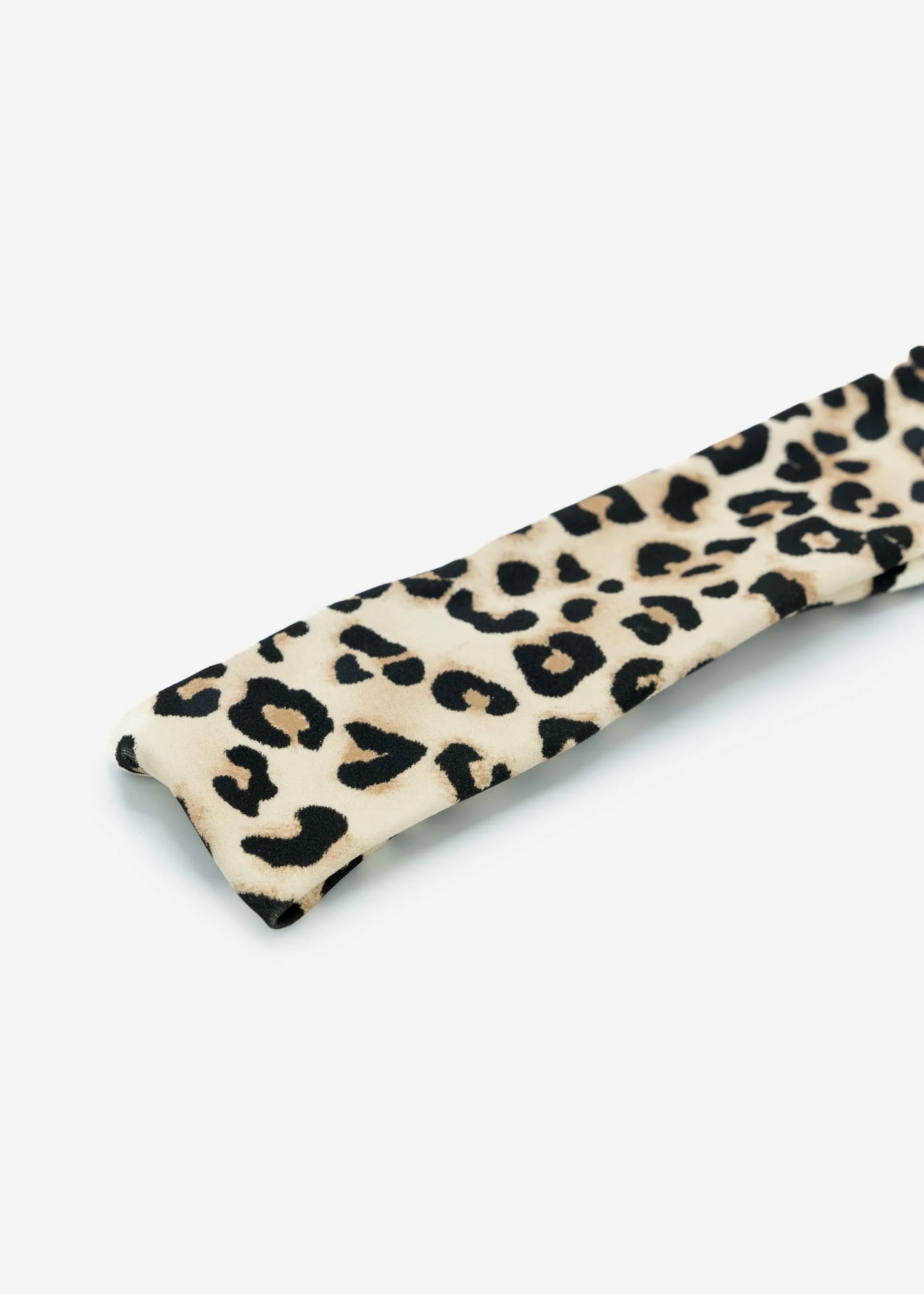 Headband with leopard print - beige - Image 4