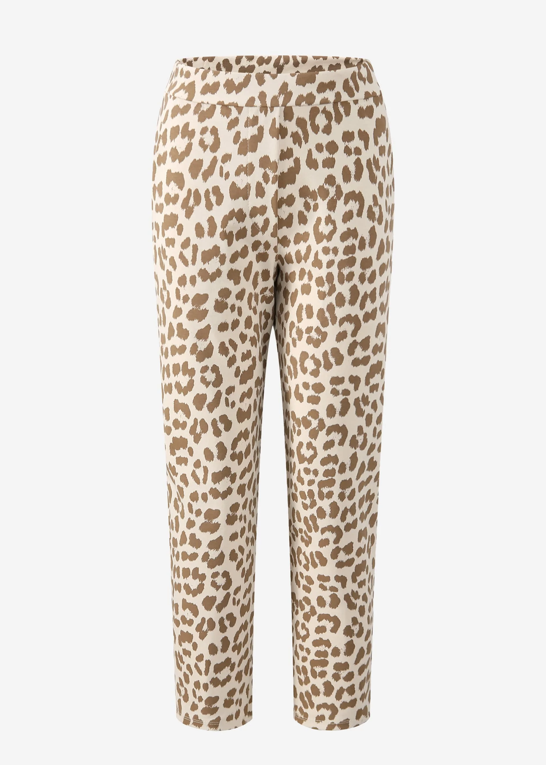 Jersey chinos in leo print - off-white - Image 6