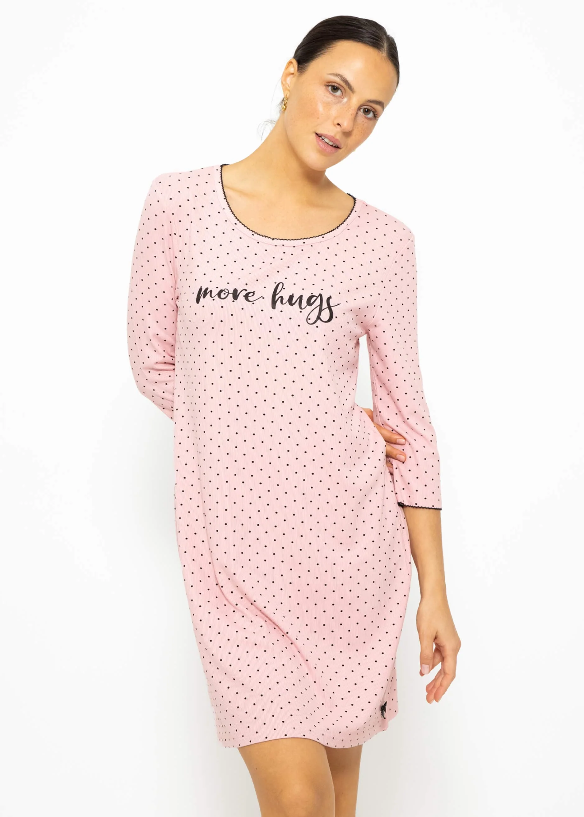 Nightdress with dots - pink - Image 7