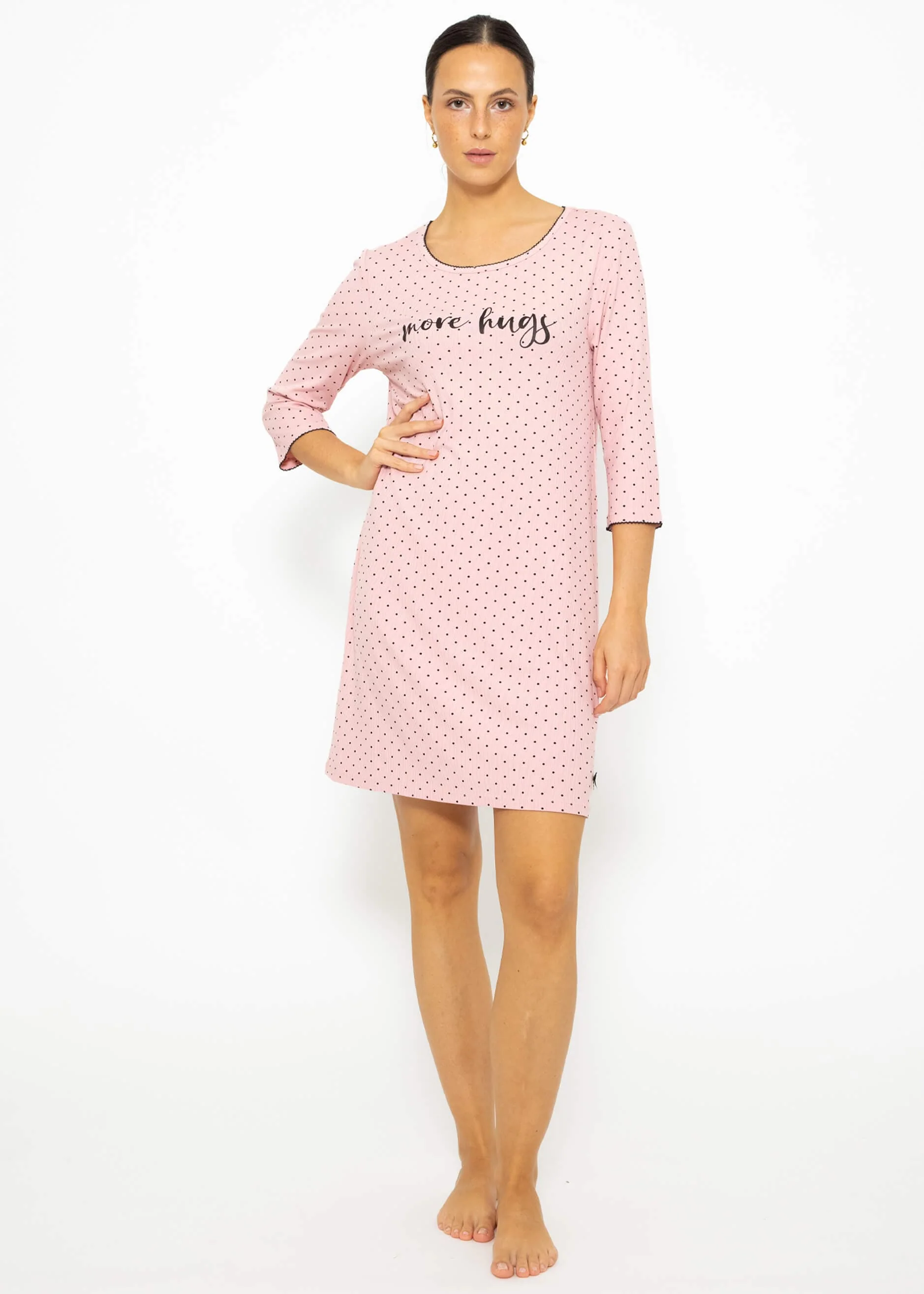 Nightdress with dots - pink - Image 8