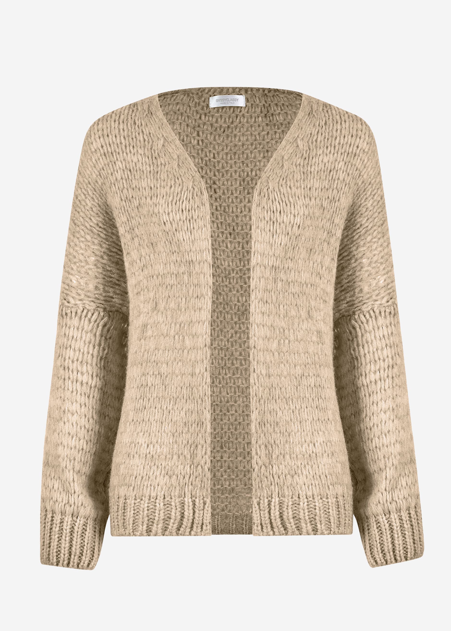 Oversized cardigan - beige - Image 8