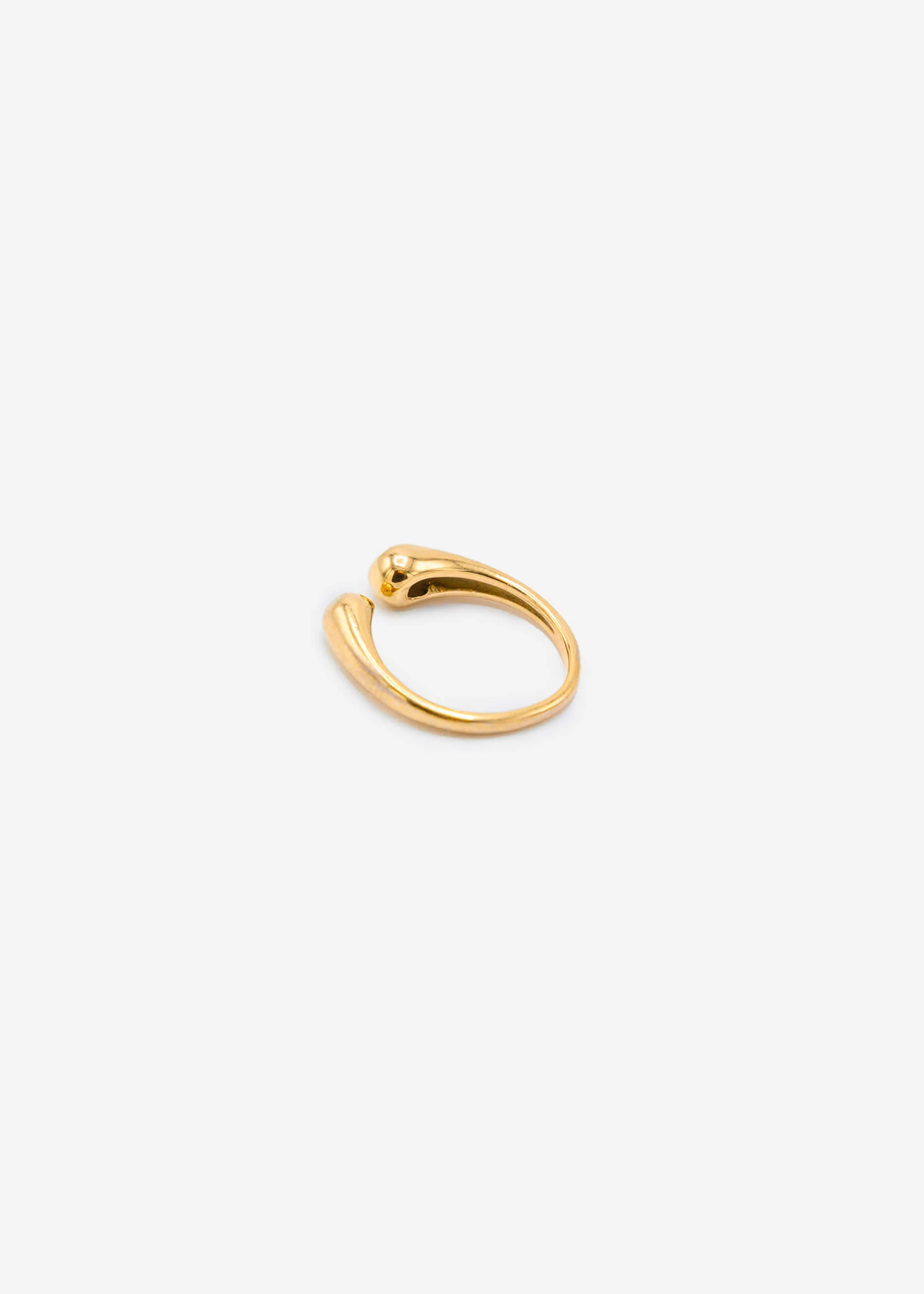 Ring with 2 balls, gold - Image 4