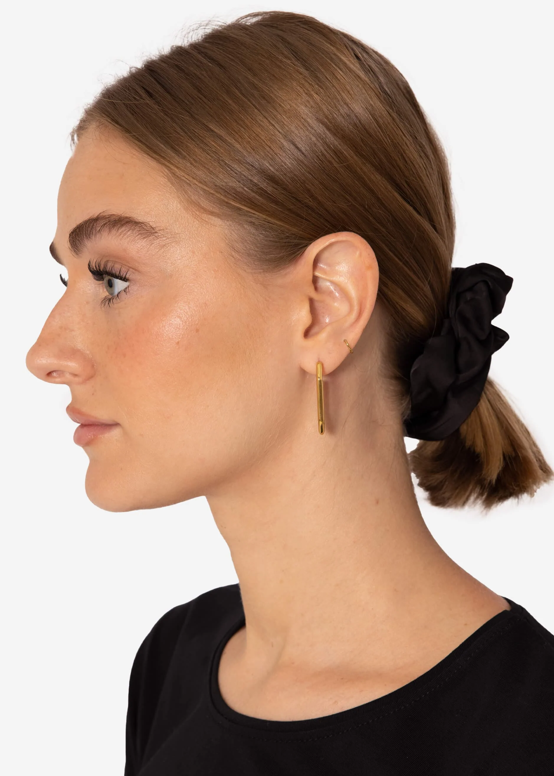 Satin scrunchie, black - Image 3