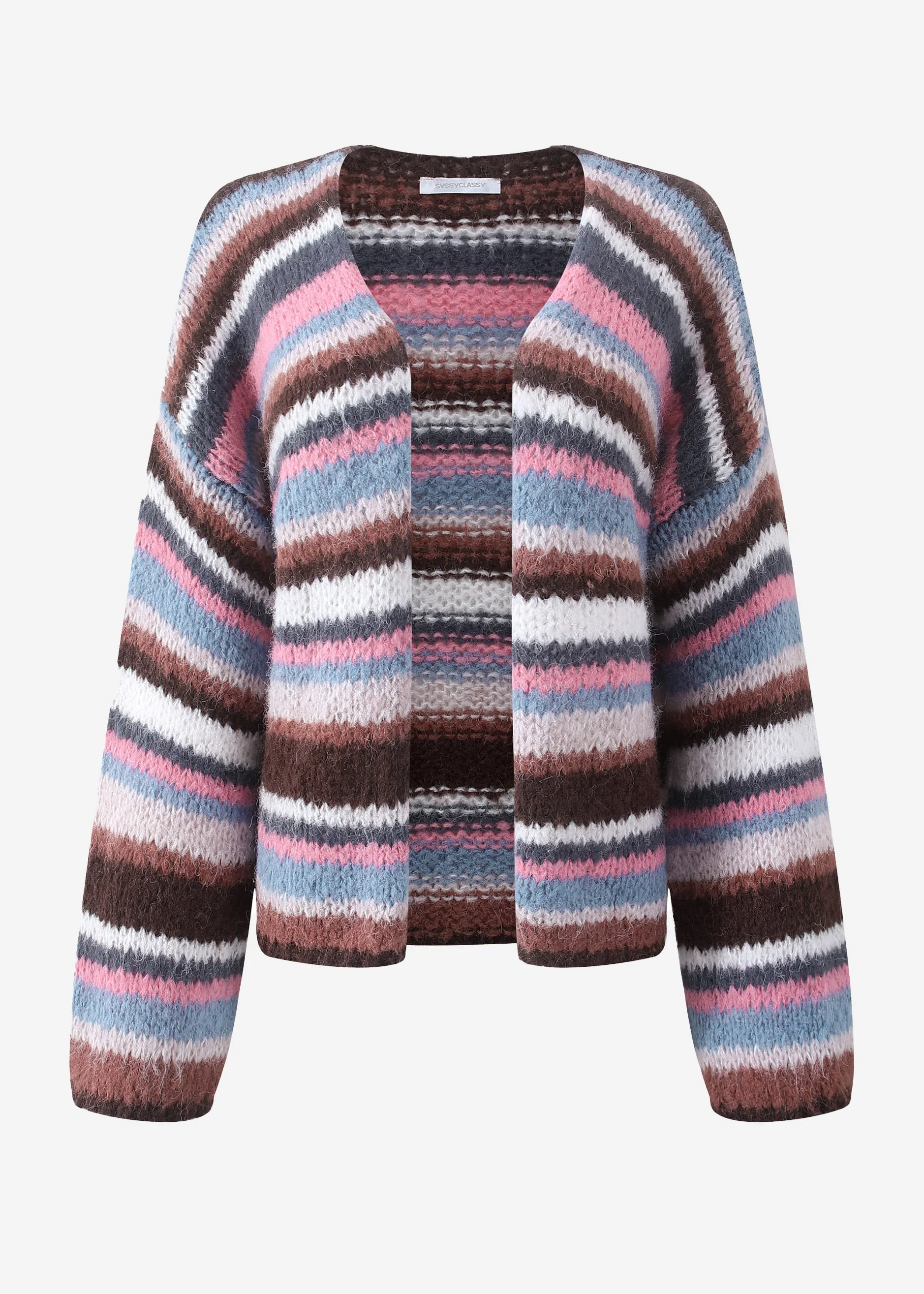 Striped cardigan - pink blue - Image 7
