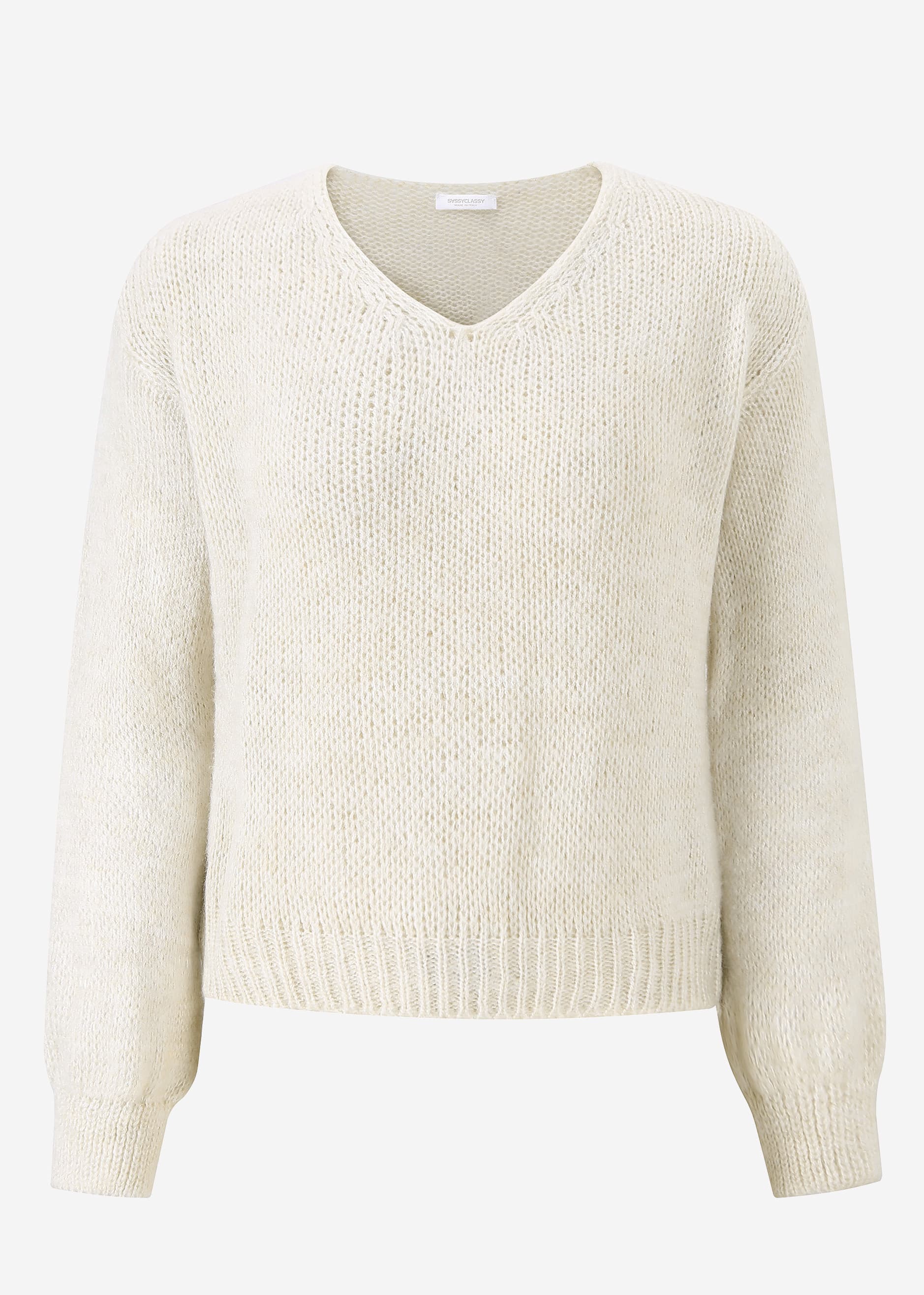 V-neck sweater - beige - Image 7